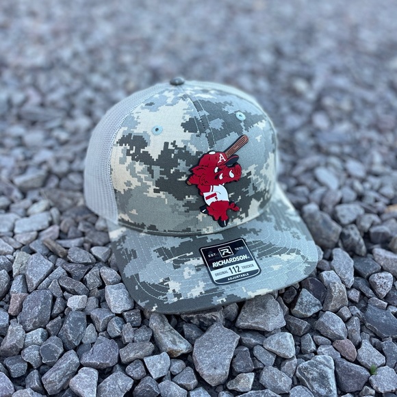 Ribby at Bat 3D Patterned Snapback Trucker Hat- Military Digital Camo - Picture 2 of 5